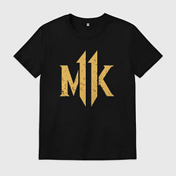 Футболка хлопковая мужская Game mortal kombat logo, цвет: черный