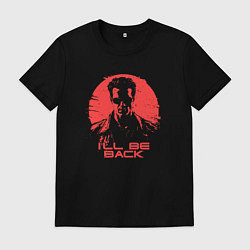 Футболка хлопковая мужская Терминатор - я вернусь, цвет: черный