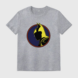Футболка хлопковая мужская Ночь Бэтмена, цвет: меланж