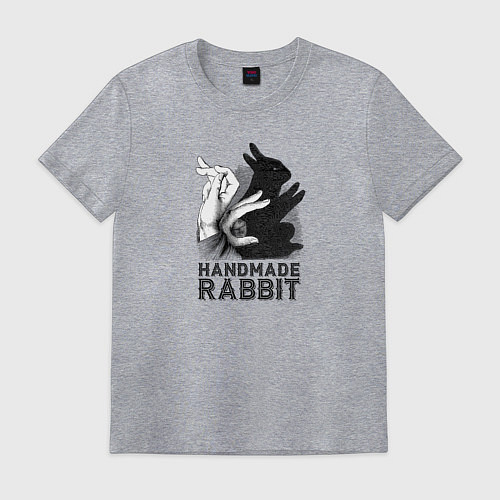 Мужская футболка Handmade rabbit / Меланж – фото 1