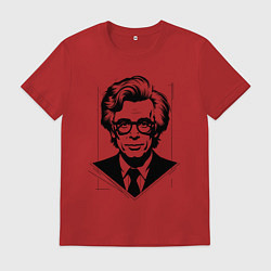 Футболка хлопковая мужская Энди Уорхол в городском стиле, цвет: красный
