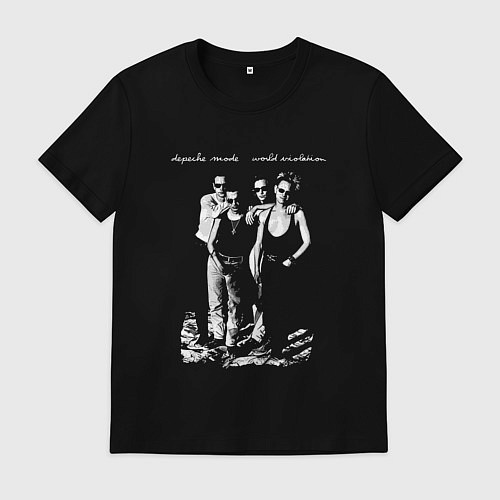 Мужская футболка Depeche Mode - World Violation Official Merch / Черный – фото 1