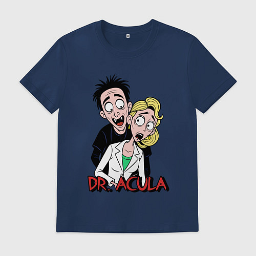 Мужская футболка Доктор Акула / Тёмно-синий – фото 1