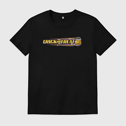 Футболка хлопковая мужская Хэллоуин - сладость или гадость, цвет: черный