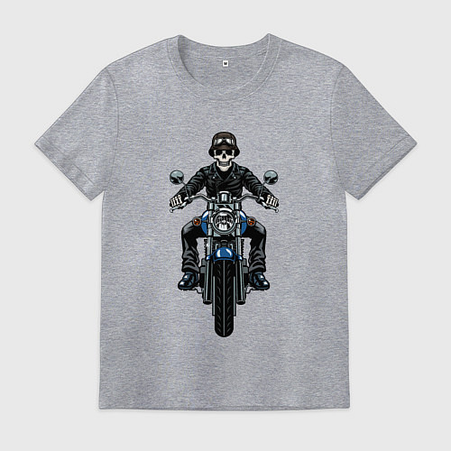 Мужская футболка Skeletor racer / Меланж – фото 1