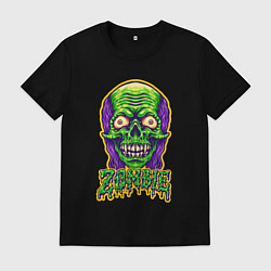 Футболка хлопковая мужская Evil zombie, цвет: черный