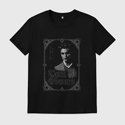 Футболка хлопковая мужская Команда Эдварда Сумерки, цвет: черный