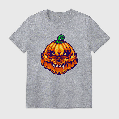 Мужская футболка Ghost pumpkin / Меланж – фото 1
