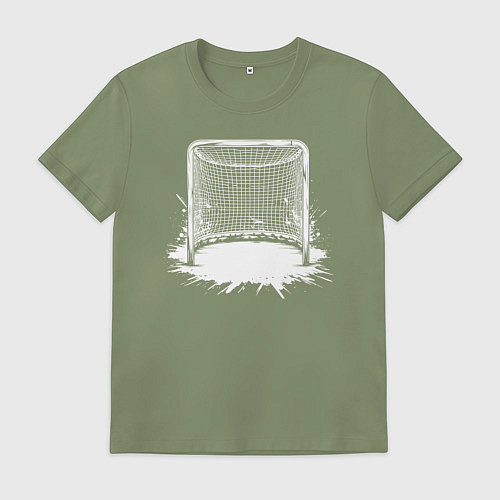 Мужская футболка Хоккейная рамка / Авокадо – фото 1