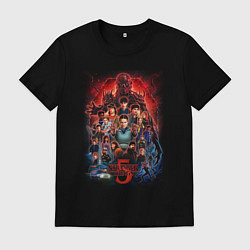 Футболка хлопковая мужская Герои финала Загадочные события, цвет: черный