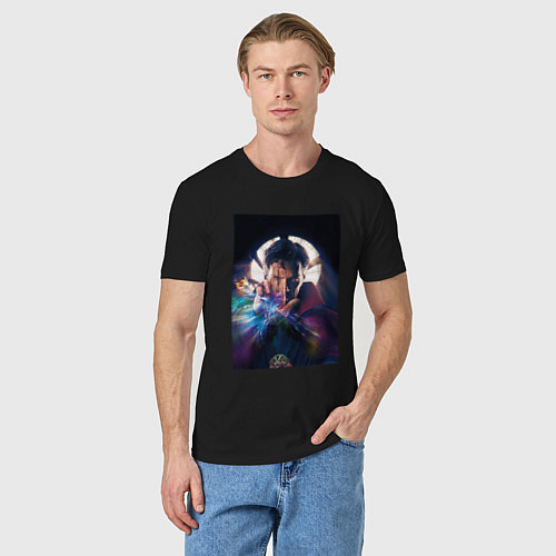 Мужская футболка Стрэндж / Черный – фото 3