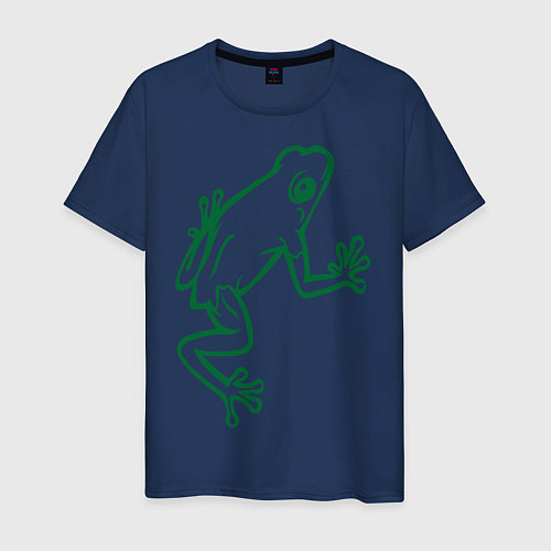 Мужская футболка Лягушка / Тёмно-синий – фото 1