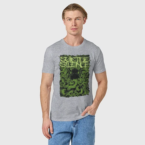 Мужская футболка Suicide Silence / Меланж – фото 3