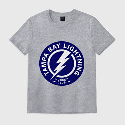 Футболка хлопковая мужская HC Tampa Bay Lightning, цвет: меланж
