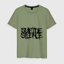 Футболка хлопковая мужская Suicide Silence, цвет: авокадо