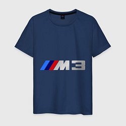 Футболка хлопковая мужская BMW M3 Driving, цвет: тёмно-синий