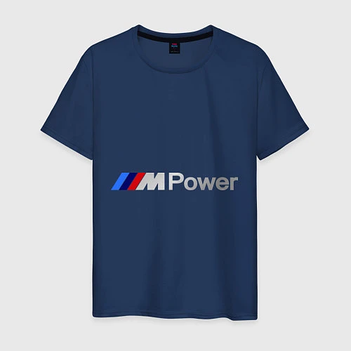 Мужская футболка BMW M Power / Тёмно-синий – фото 1