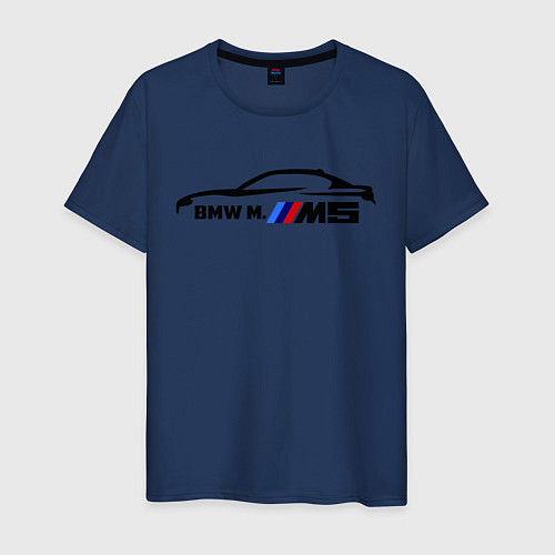 Мужская футболка BMW M5 / Тёмно-синий – фото 1