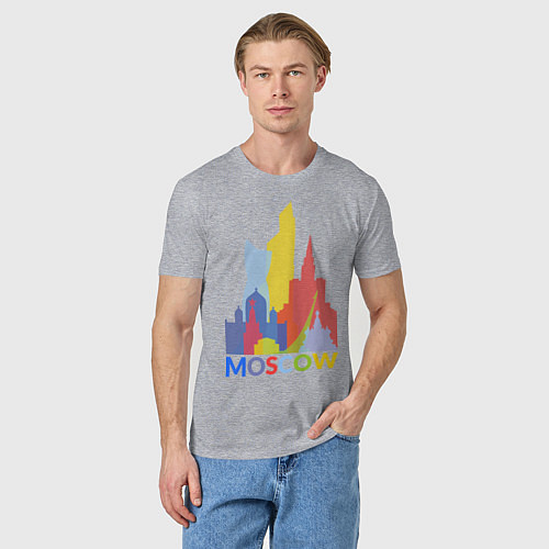 Мужская футболка Moscow Colors / Меланж – фото 3