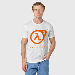 Футболка хлопковая мужская Half-Life 3, цвет: белый — фото 2