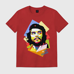 Футболка хлопковая мужская Che Guevara Art, цвет: красный
