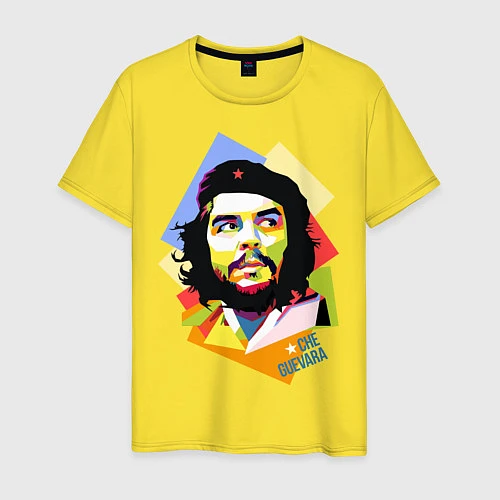 Мужская футболка Che Guevara Art / Желтый – фото 1