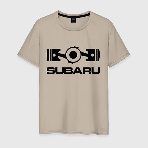 Мужская футболка Subaru / Миндальный – фото 1
