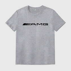 Футболка хлопковая мужская AMG, цвет: меланж