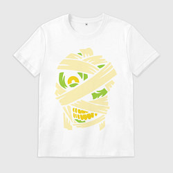 Футболка хлопковая мужская Мумия, цвет: белый