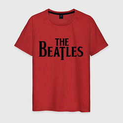 Футболка хлопковая мужская The Beatles, цвет: красный
