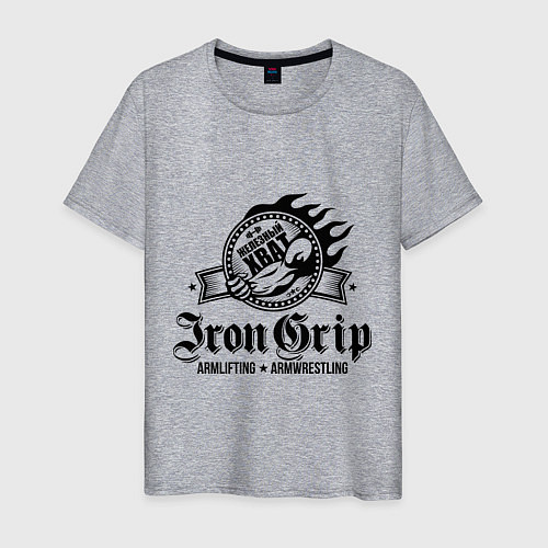 Мужская футболка Iron Grip / Меланж – фото 1
