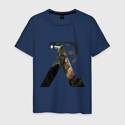 Мужская футболка Half-Life 3: Freeman / Тёмно-синий – фото 1