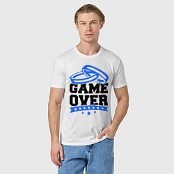 Футболка хлопковая мужская Game over Свадьба, цвет: белый — фото 2