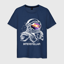 Футболка хлопковая мужская Interstellar Spaceman, цвет: тёмно-синий