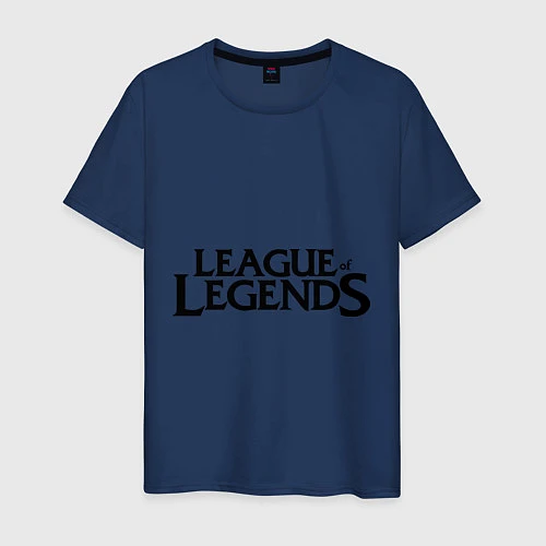 Мужская футболка League of legends / Тёмно-синий – фото 1