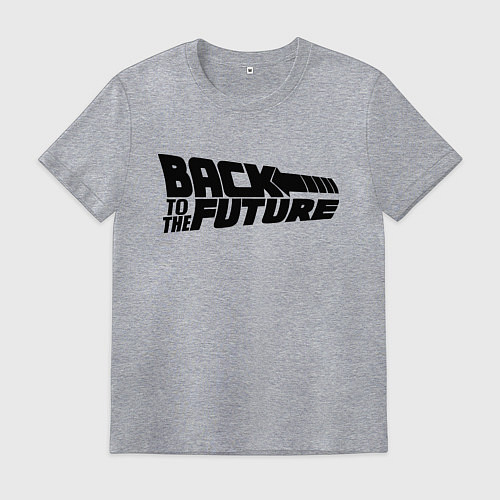 Мужская футболка Back to the future / Меланж – фото 1