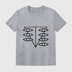 Футболка хлопковая мужская Евангелион, цвет: меланж