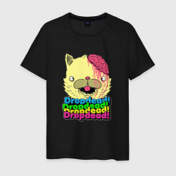 Футболка хлопковая мужская Dropdead Kitty, цвет: черный