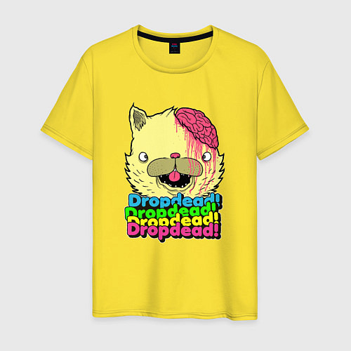 Мужская футболка Dropdead Kitty / Желтый – фото 1