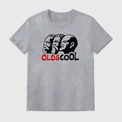 Футболка хлопковая мужская Oldscool USSR, цвет: меланж