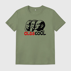 Футболка хлопковая мужская Oldscool USSR, цвет: авокадо