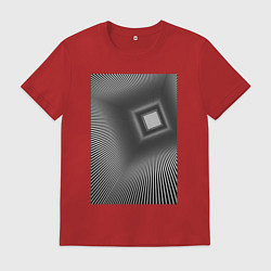 Футболка хлопковая мужская Шахта в никуда, цвет: красный