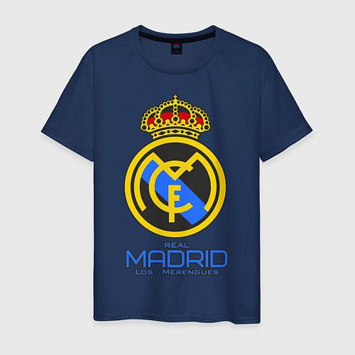 Мужская футболка Real Madrid / Тёмно-синий – фото 1