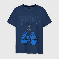 Футболка хлопковая мужская Boxing champions, цвет: тёмно-синий
