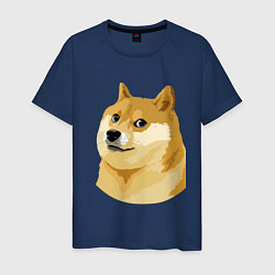 Футболка хлопковая мужская Doge, цвет: тёмно-синий