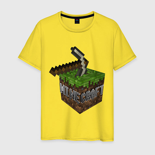 Мужская футболка Minecraft Grabber / Желтый – фото 1