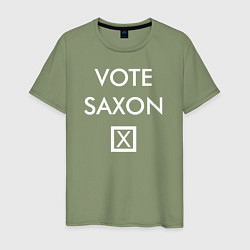 Футболка хлопковая мужская Vote Saxon, цвет: авокадо