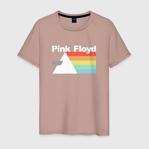 Мужская футболка Pink Floyd / Пыльно-розовый – фото 1