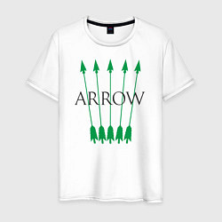 Футболка хлопковая мужская Green Arrow, цвет: белый