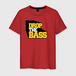 Футболка хлопковая мужская DROP THE BASS Old School, цвет: красный